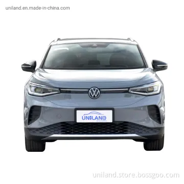 Fully Enclosed High Nedc Range Used Electric Car ID4 Crozz Pure+ with Openable Panoramic Sunroof EV Made in China